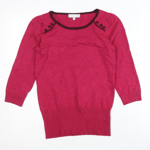Debenhams Women's Pink Pullover Jumper Size 8