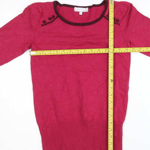 Debenhams Women's Pink Pullover Jumper Size 8