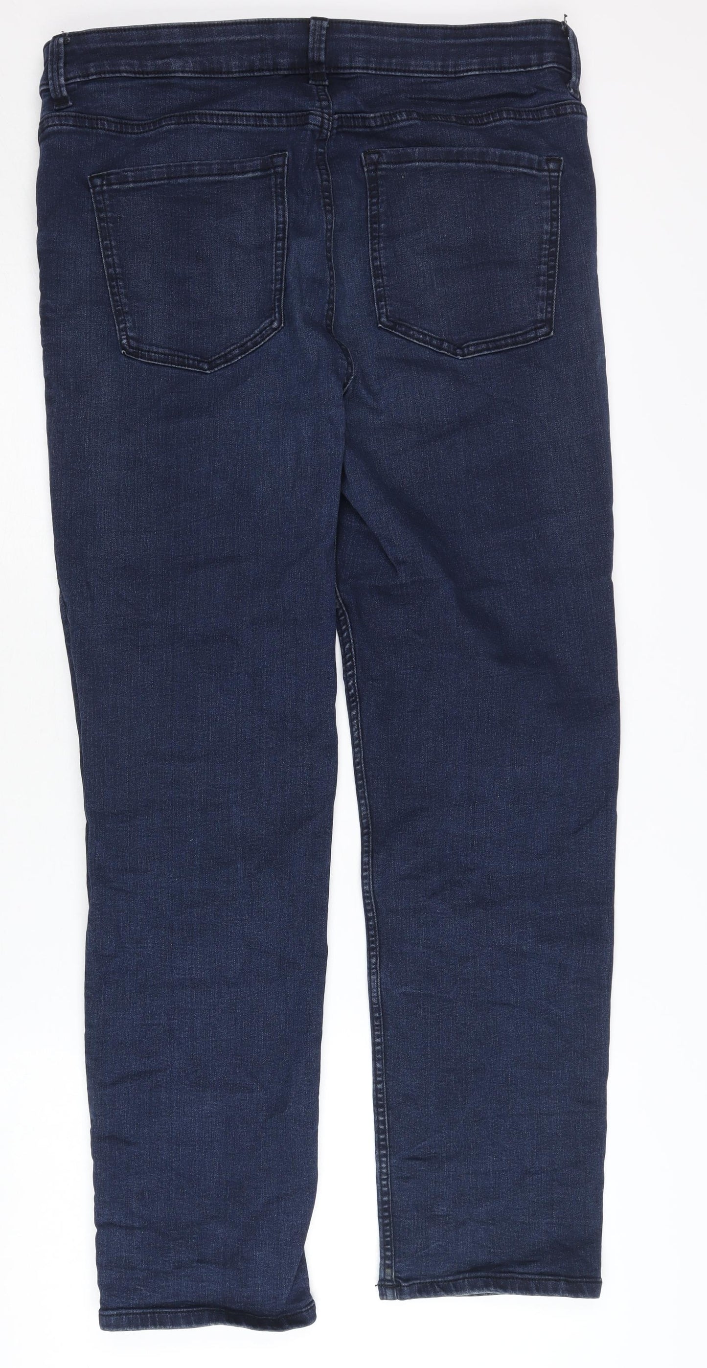 Marks and Spencer Women's Blue 16 Straight Jeans