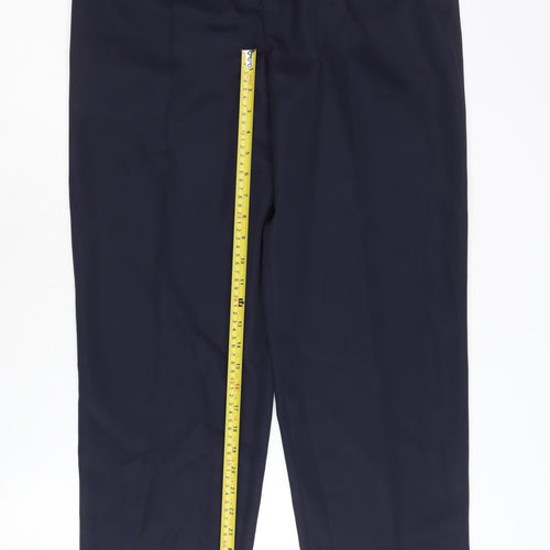 Lady Augusta Women's Black Belted Trousers Size 14