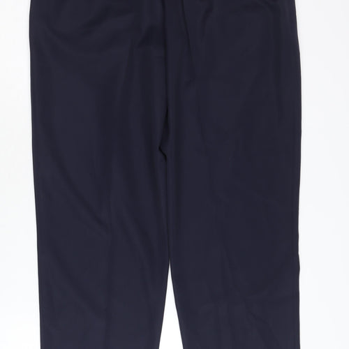 Lady Augusta Women's Black Belted Trousers Size 14