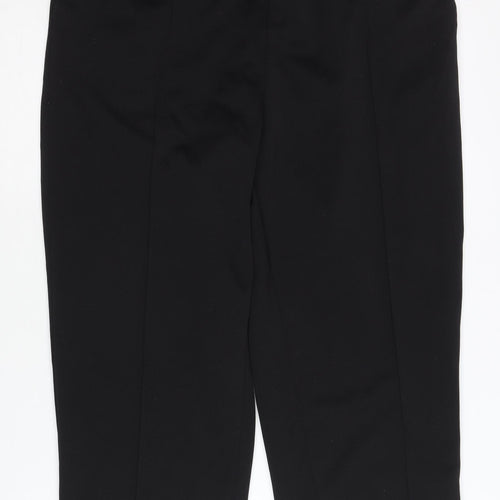 Bm Women's Black Cropped Trousers Size 16