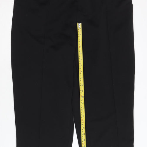 Bm Women's Black Cropped Trousers Size 16