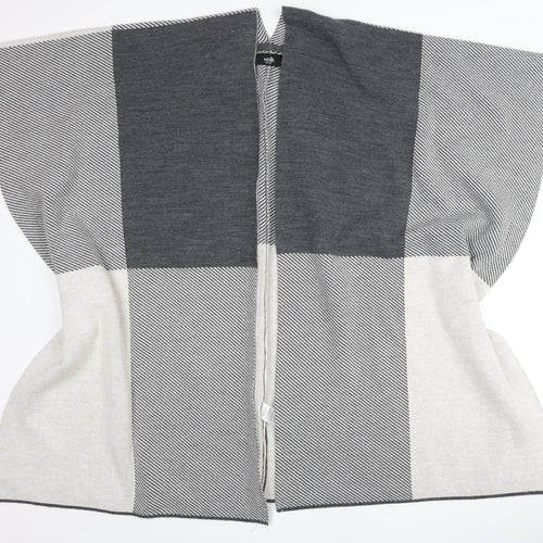 Wallis Women’s Grey Cape One Size Acrylic Jumper