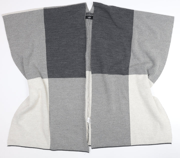 Wallis Women’s Grey Cape One Size Acrylic Jumper