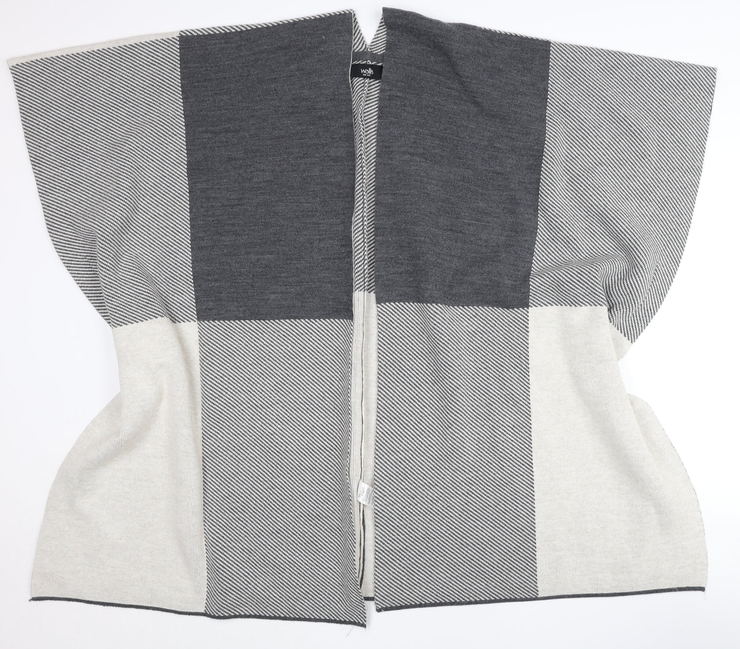 Wallis Women’s Grey Cape One Size Acrylic Jumper