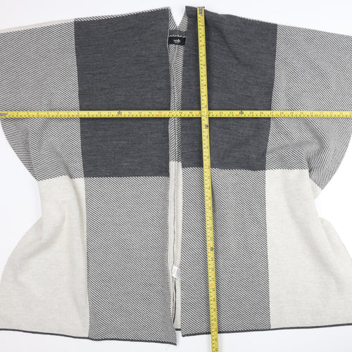 Wallis Women’s Grey Cape One Size Acrylic Jumper