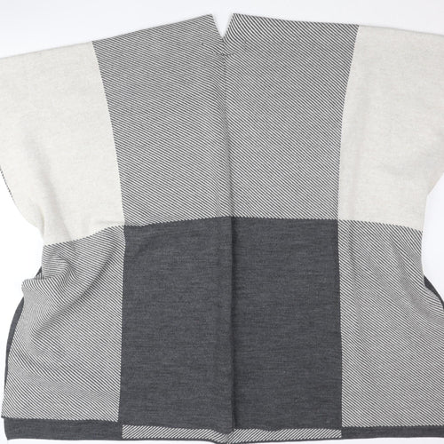 Wallis Women’s Grey Cape One Size Acrylic Jumper