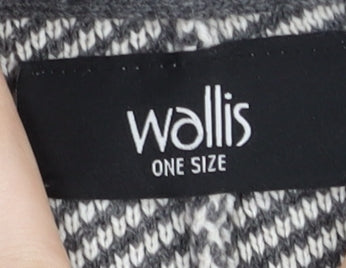 Wallis Women’s Grey Cape One Size Acrylic Jumper