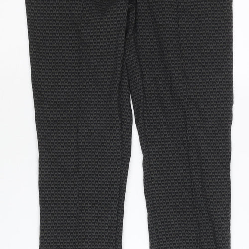 Raphaela by Brax Women's Black Geometric Trousers Size 10