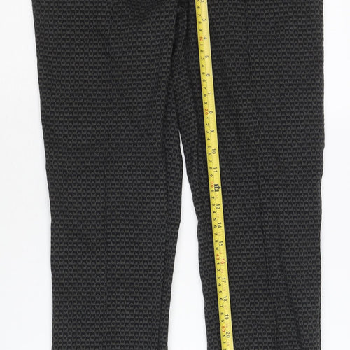 Raphaela by Brax Women's Black Geometric Trousers Size 10