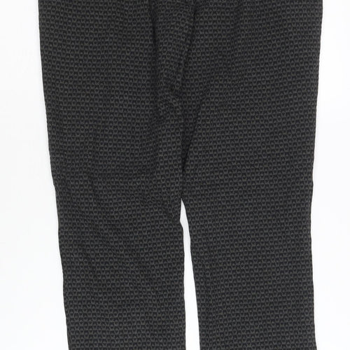 Raphaela by Brax Women's Black Geometric Trousers Size 10