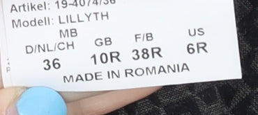 Raphaela by Brax Women's Black Geometric Trousers Size 10