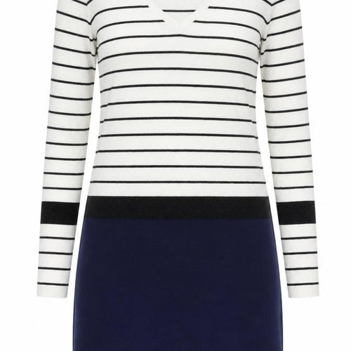 Miss Captain Women’s Multicoloured Stripe Knit Dress S