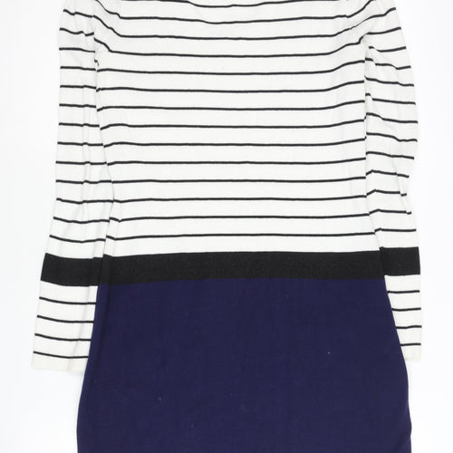 Miss Captain Women’s Multicoloured Stripe Knit Dress S