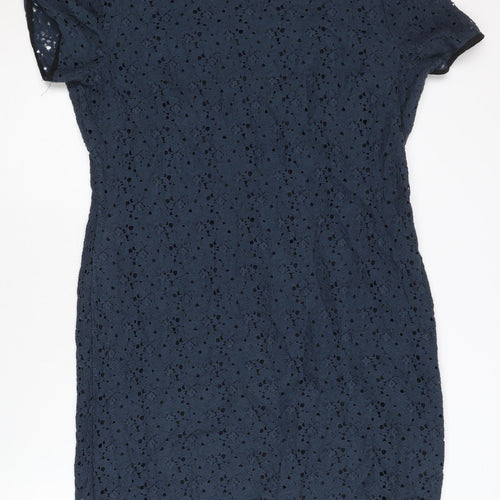Next Women's Blue Floral Lace Dress Size 14