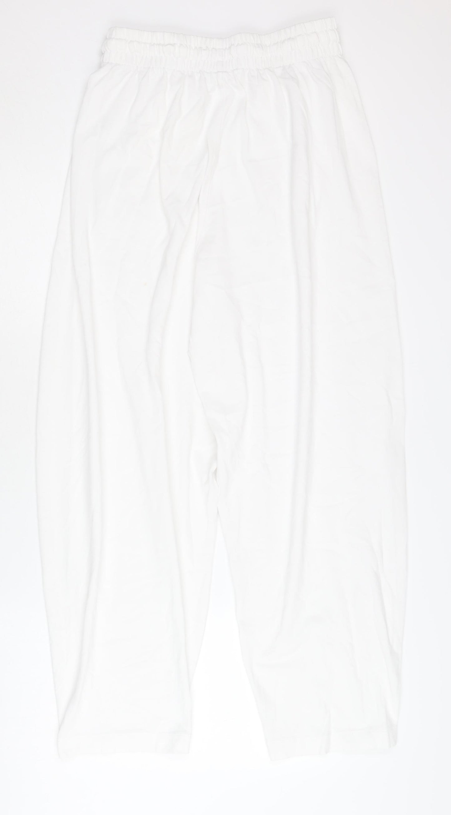 Zara Women's White Jogger Trousers Size 12