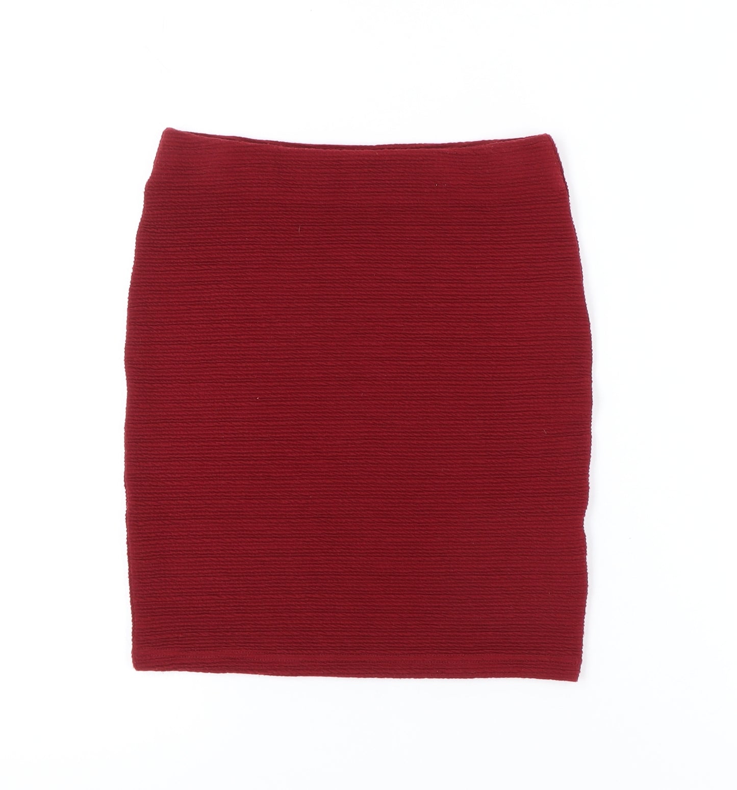 New Look Women's Red Pencil Skirt Size 8
