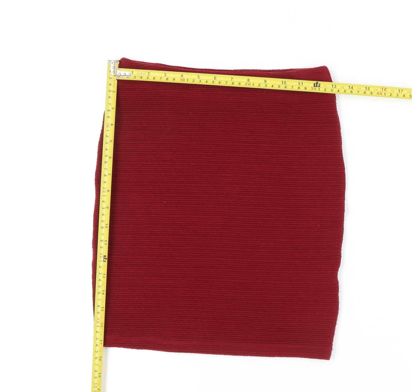 New Look Women's Red Pencil Skirt Size 8