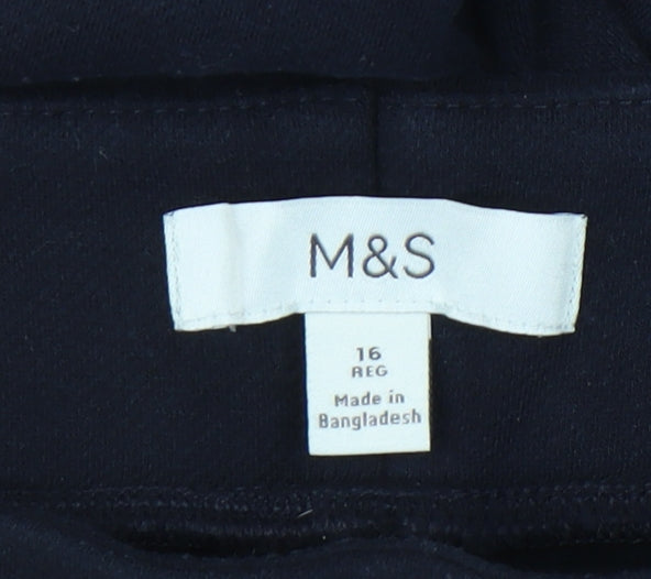 Marks and Spencer Womens Black Ankle Leggings Size 16