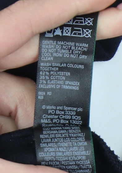 Marks and Spencer Womens Black Ankle Leggings Size 16