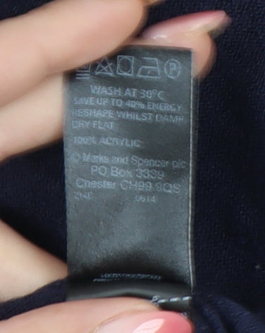 Marks and Spencer Women's Black Open Front Cardigan Size 10