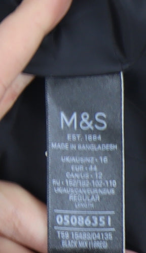Marks and Spencer Women’s Black Pencil Skirt Size 16