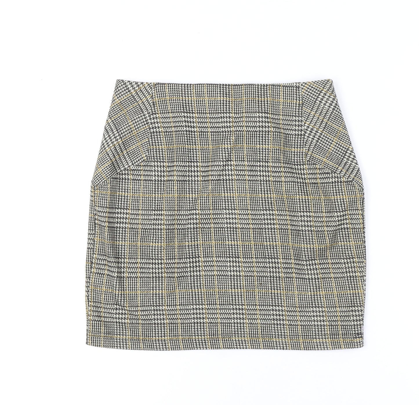 New Look Women's Multicoloured Check Pencil Skirt Size 10