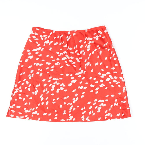 Topshop Women's Red Petite Skirt Size 8