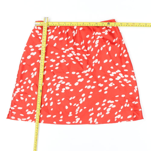 Topshop Women's Red Petite Skirt Size 8
