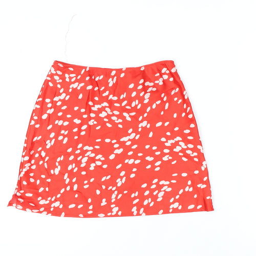 Topshop Women's Red Petite Skirt Size 8