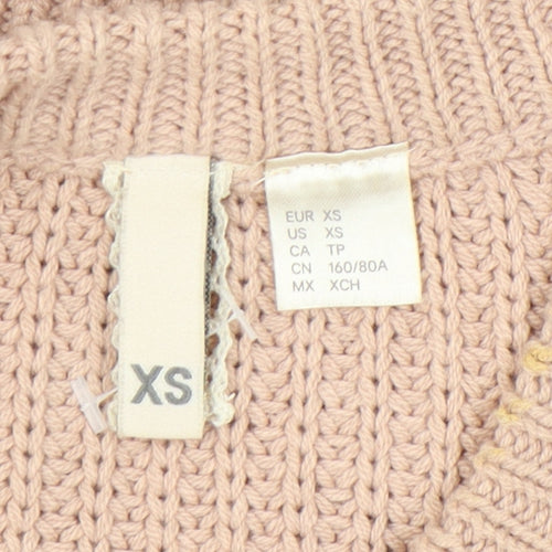 Divided Beige Chunky-Knit Pullover Jumper XS