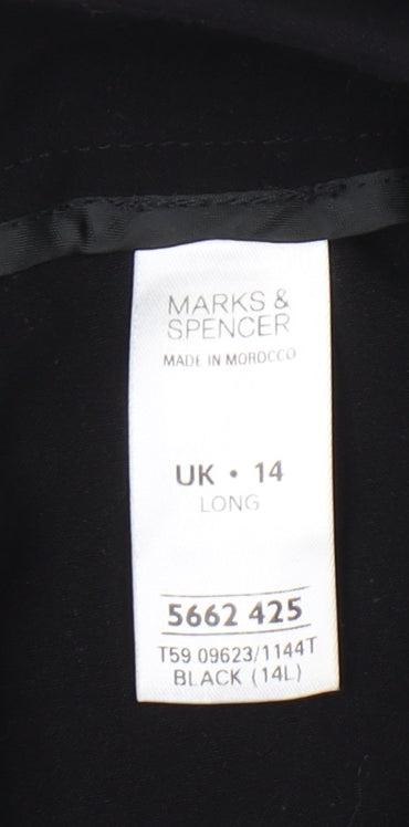 Marks and Spencer Women's Black Trousers Size 14