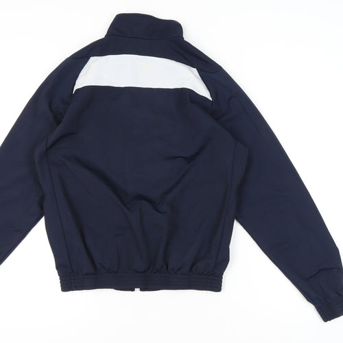 Macron Men's Blue Track Jacket, Size L, Football Style
