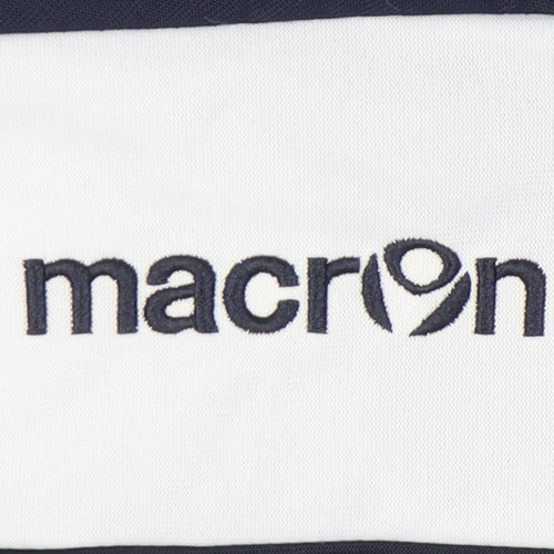 Macron Men's Blue Track Jacket, Size L, Football Style