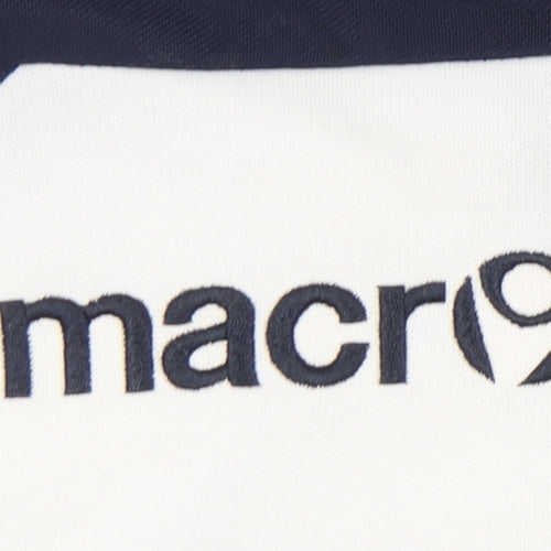 Macron Men's Blue 1/2 Zip Sweatshirt M