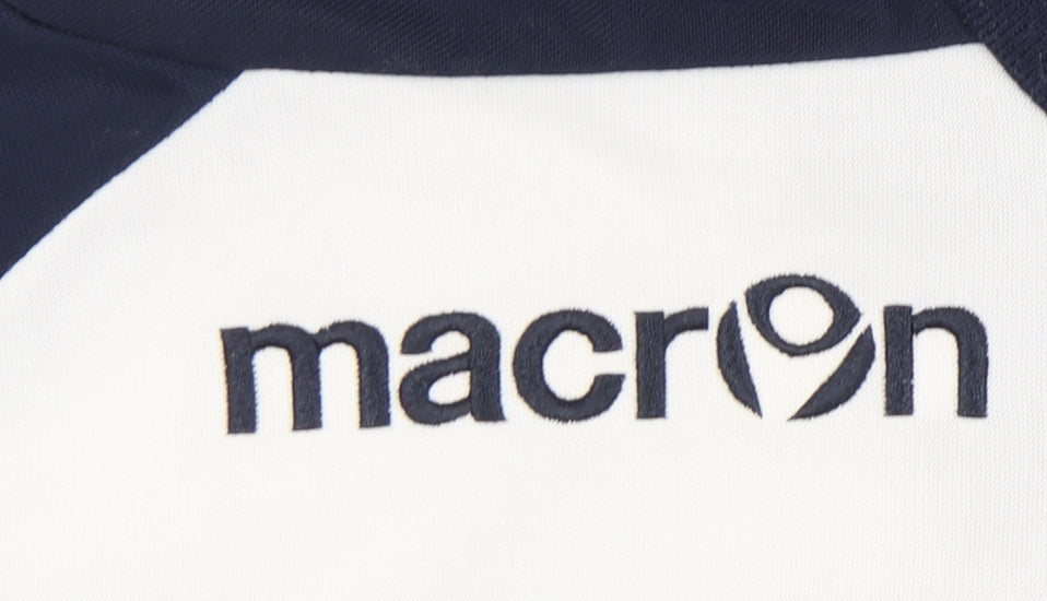 Macron Men's Blue 1/2 Zip Sweatshirt M