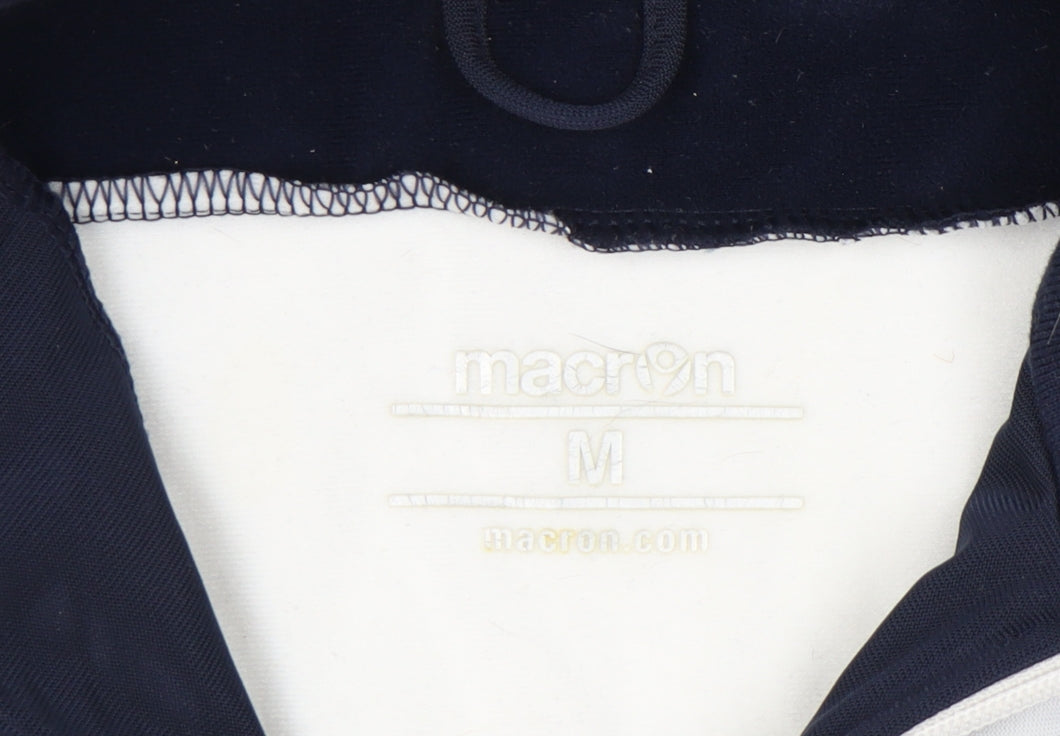 Macron Men's Blue 1/2 Zip Sweatshirt M