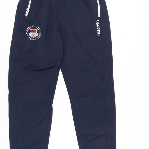 Macron Men's Blue Jogger Trousers L