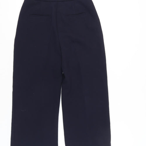 Forever New Women's Blue Straight Trousers, Size 8