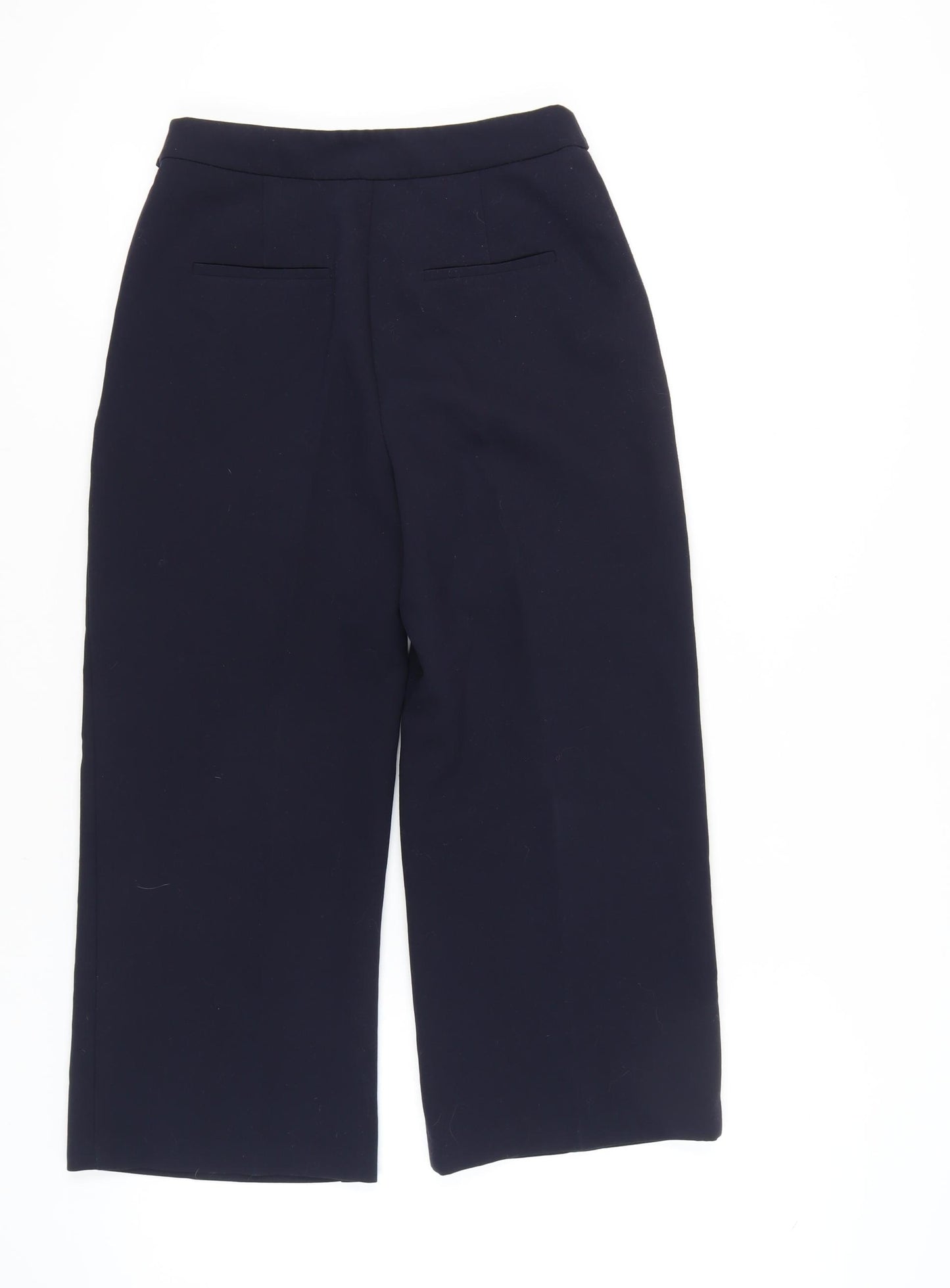 Forever New Women's Blue Straight Trousers, Size 8