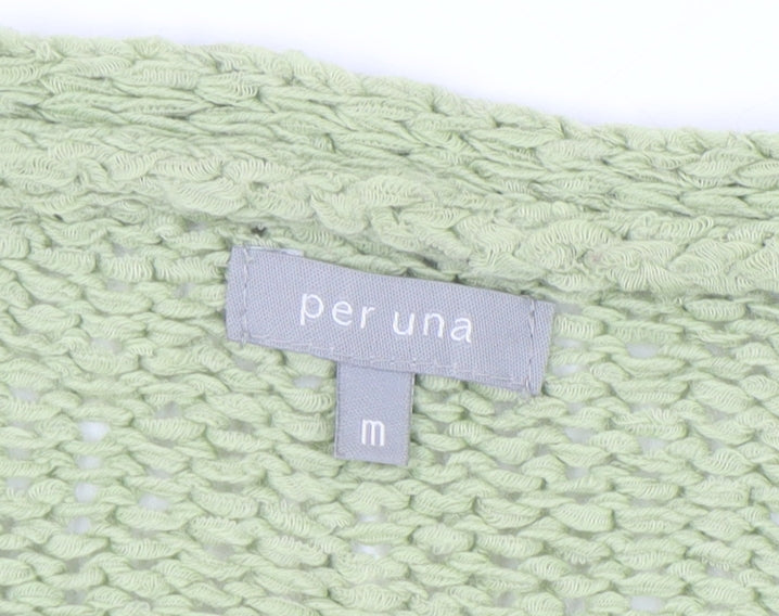 Marks and Spencer Women Green Wool Cardigan M