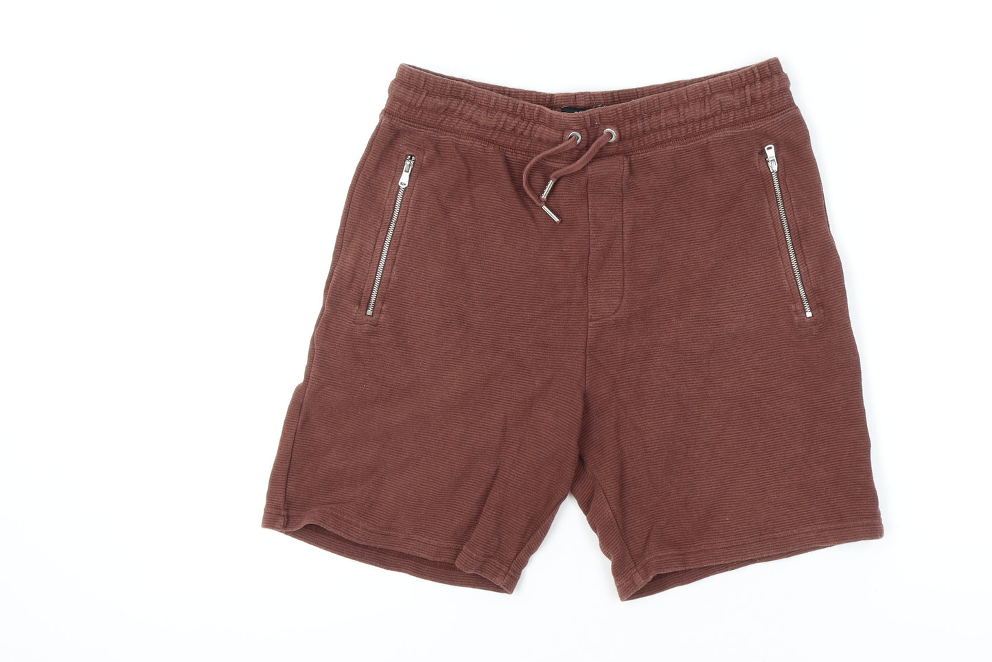 Next Brown Sweat Shorts, Size S, Casual Summer Style