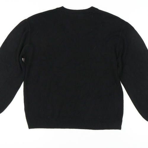 Next Women Black M Pullover Jumper Crew Neck