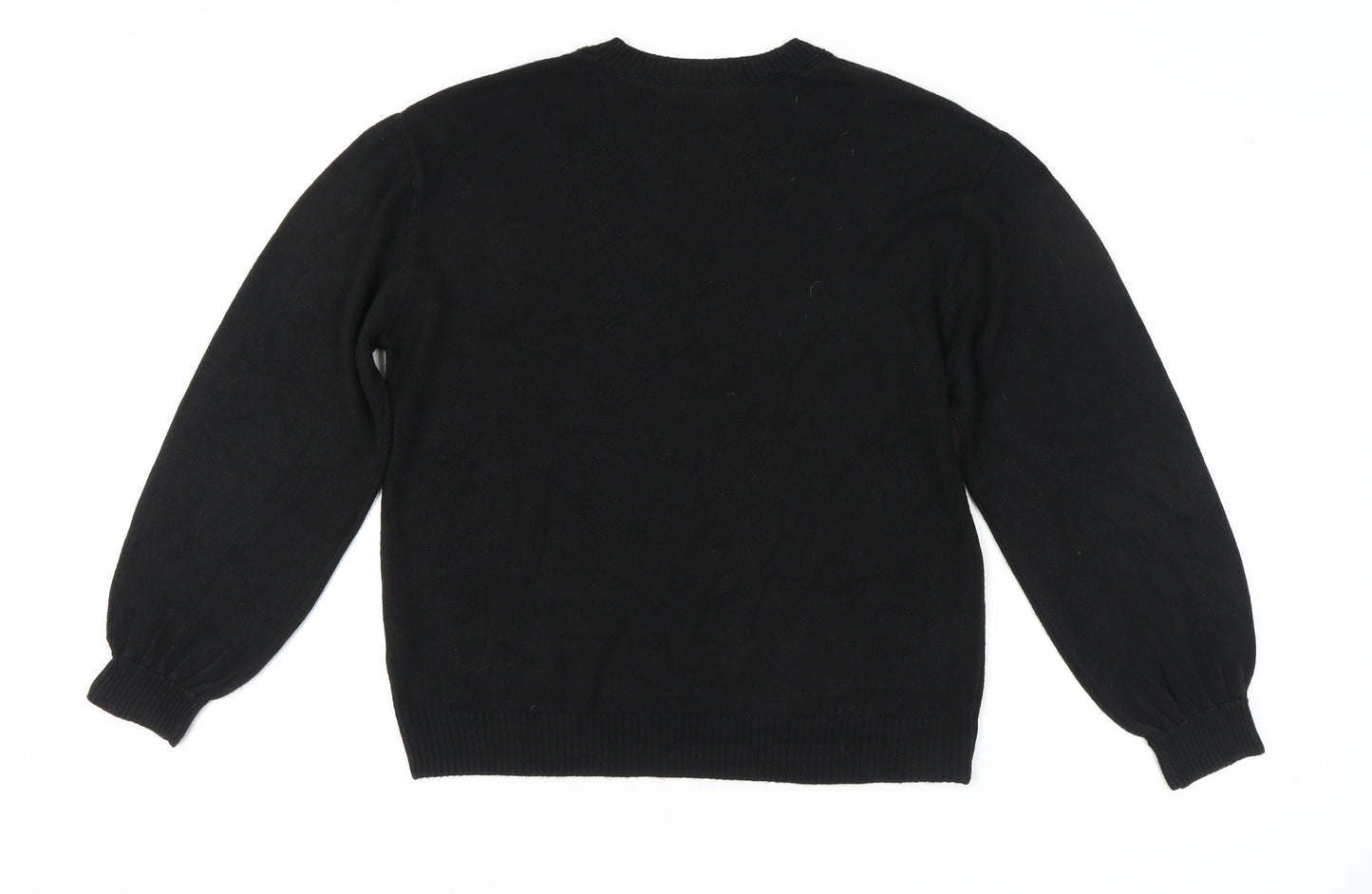 Next Women Black M Pullover Jumper Crew Neck