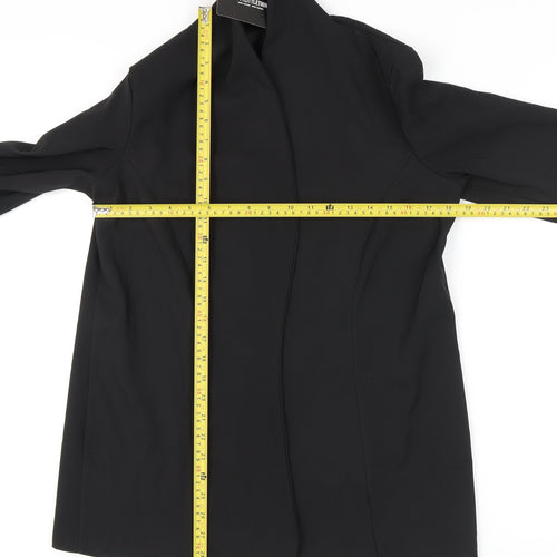 PrettyLittleThing Women's Black Blazer UK 8 Mid-Length
