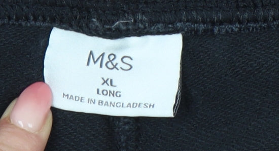 Marks and Spencer Men's Black Joggers XL