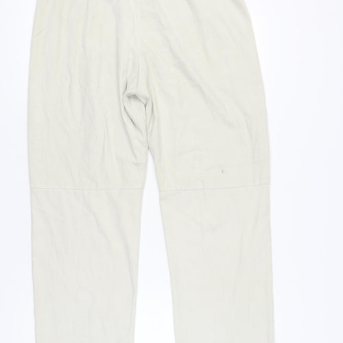 Louis Charles Women's Ivory Trousers Size 16 Polyester