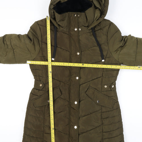 Nutmeg Women's Green Puffer Jacket Size 10