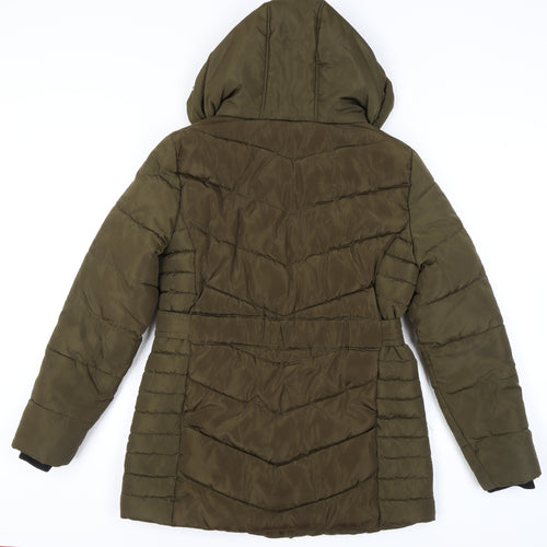 Nutmeg Women's Green Puffer Jacket Size 10